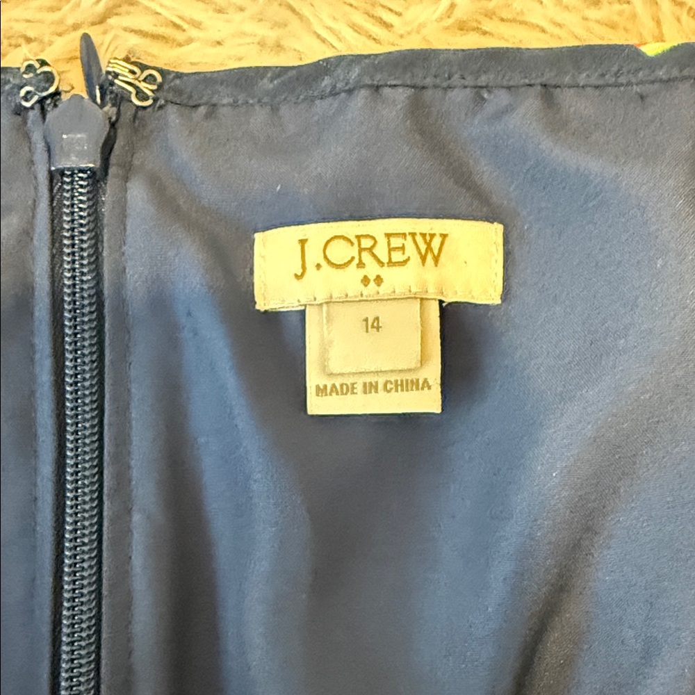 J. Crew Navy Dress with Watermelon Print - Picture 2 of 3